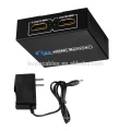 Venda quente 1in 2 para fora 1x2 HDMI Splitter Amplificador Caixa Switch Hub 3D 1080p Feminino Para Vídeo HDTV